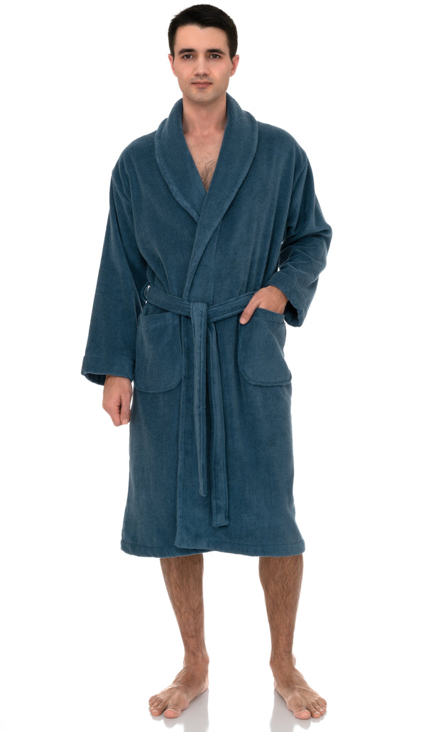 TowelSelections Mens Robe with Hood, Premium Cotton Terry Cloth Bathrobe,  Soft Bath Robes for Men XS-4X : : Clothing, Shoes & Accessories