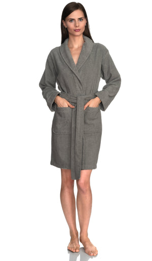 TowelSelections Women’s Robe, 100% Cotton Short Terry Shawl Bathrobe