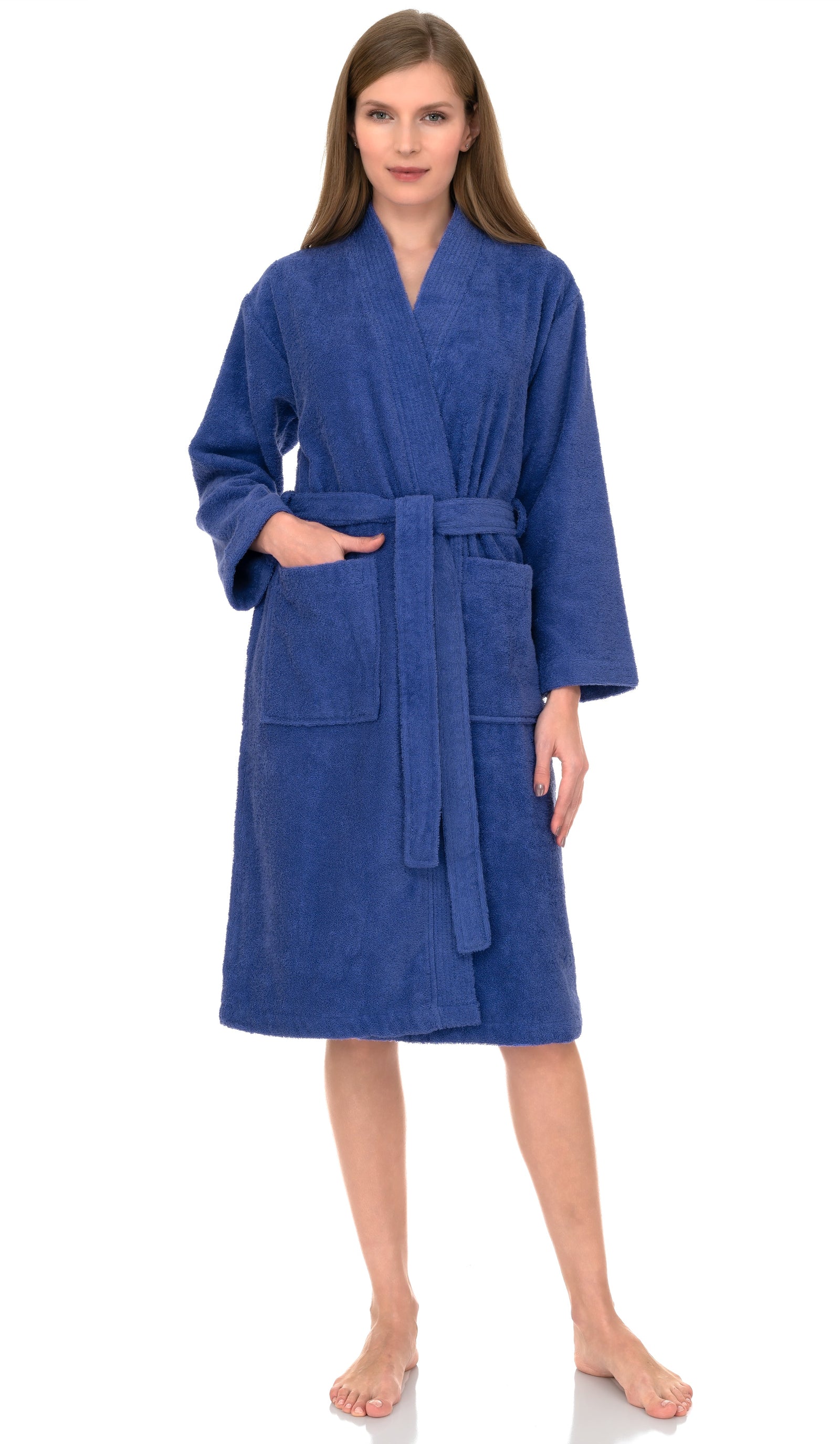TowelSelections Women’s Kimono Robe, 100% Cotton Terry Cloth Bathrobe, Spa Bath Robes for Women