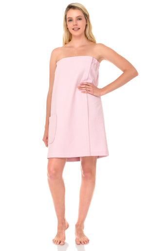 TowelSelections Women’s Wrap, Shower and Bath Waffle Spa Cover-up