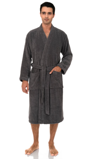TowelSelections Men’s Robe 100% Cotton Soft Terry Kimono Luxury Bathrobe