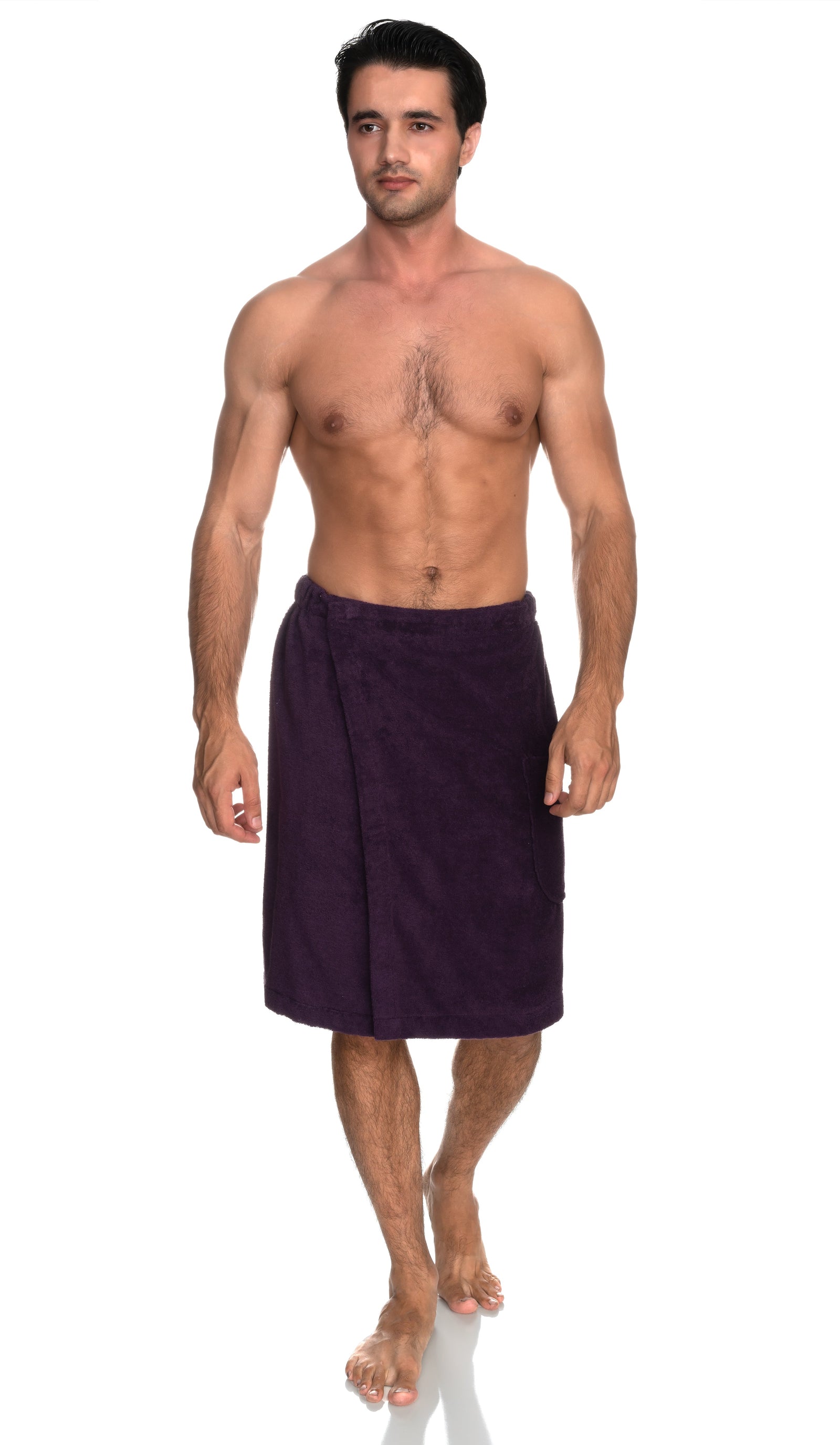 TowelSelections Men's Wrap, Shower & Bath Terry Towel with Snaps