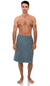 TowelSelections Men's Wrap Adjustable Cotton Terry Spa Shower Bath Gym Cover Up